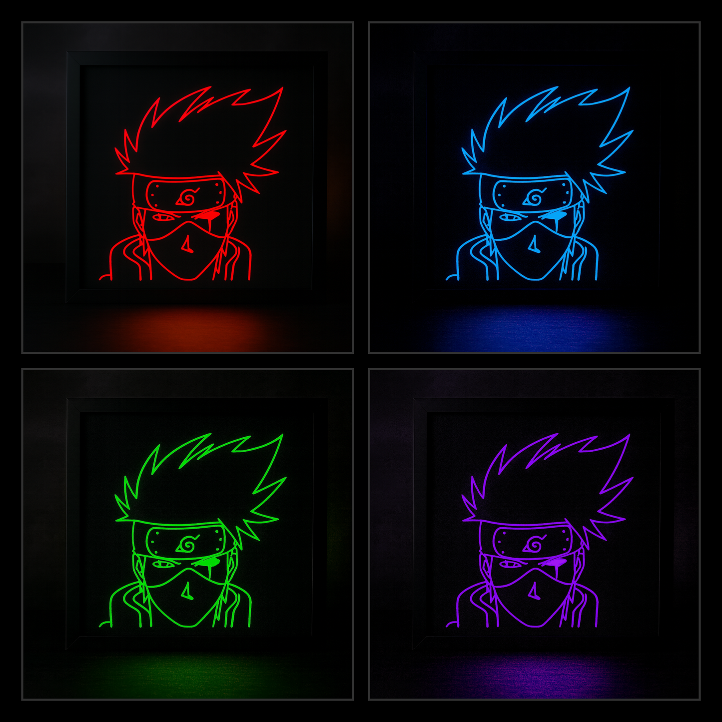 LED Line-Art Kakashi Hatake