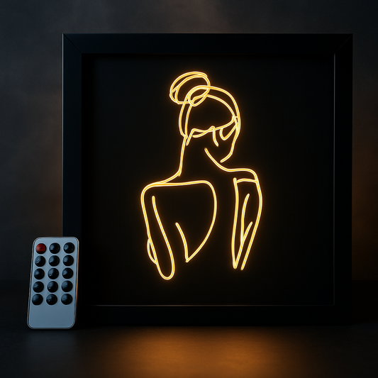 LED Line-Art Rücken